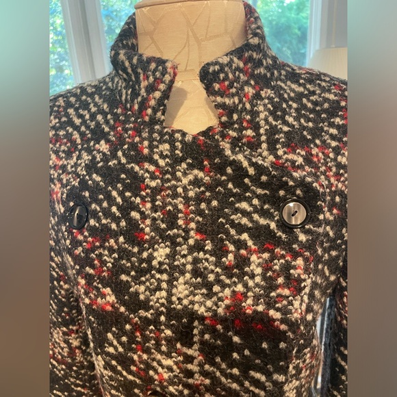 Zara Asymetrical Tweed Wool Jacket - Picture 2 of 5